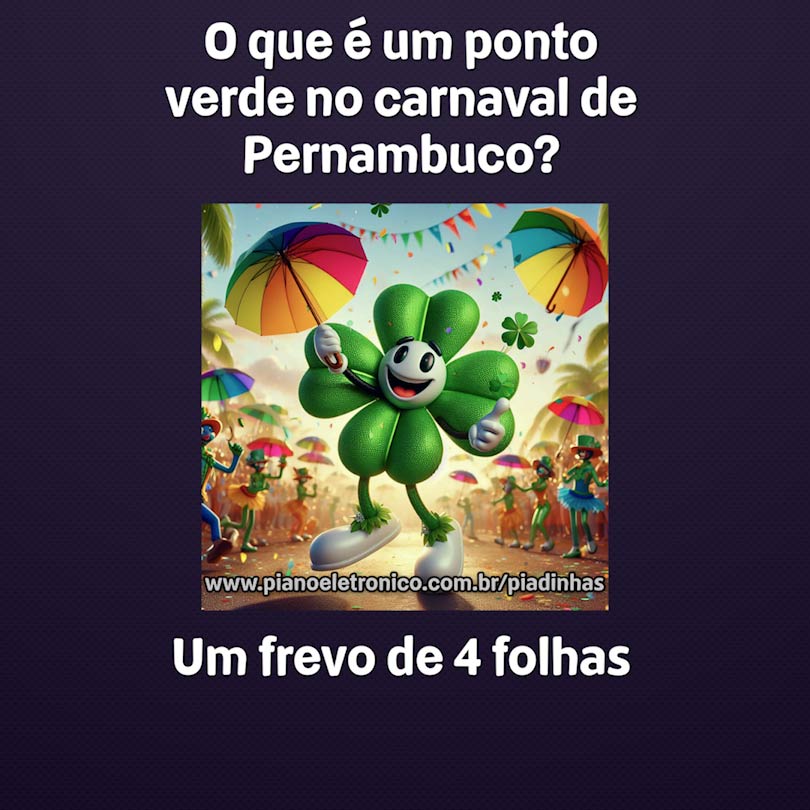 O que é um ponto verde no carnaval de Pernambuco?

Um frevo de 4 folhas